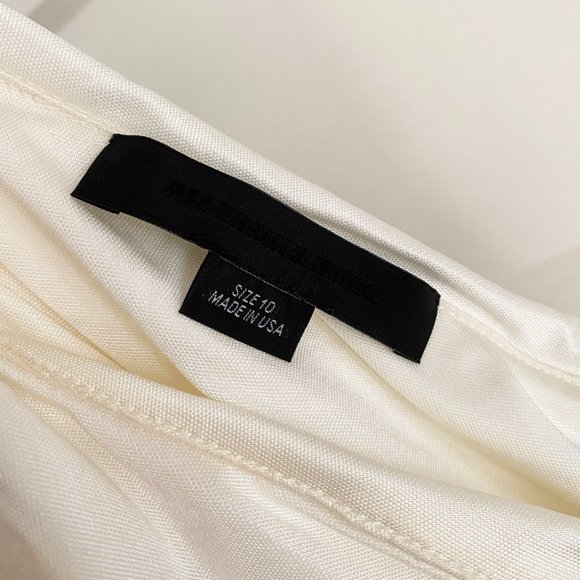 Alexander Wang White Jersey One Shoulder Mini Dress, size 10 (fits like 6/8) - Picture 7 of 9